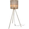 Mosazná kovová stojací lampa J-Line Nystad 136 cm