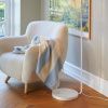Bílá kovová stojací lampa Dial 150 cm -fv-interier-25