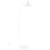 Bílá kovová stojací lampa Dial 150 cm