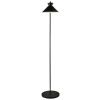 Černá kovová stojací lampa Dial 150 cm