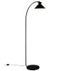 Černá kovová stojací lampa Dial 150 cm
