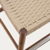 Ořechová dřevěná barová židle Kave Home Nina 62 cm s béžovým výpletem -fv-interier-25
