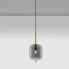 Kouřově šedé skleněné závěsné světlo Nova Luce Lato 16,5 cm -fv-interier-25