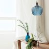 Modré skleněné závěsné světlo Nova Luce Loni 24 cm -fv-interier-25