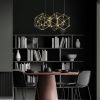 Zlaté kovové závěsné LED světlo Nova Luce Nebula 47 cm -fv-interier-25