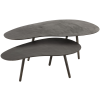Černý kovový konferenční stolek J-line Ashara 119 x 71,5 cm