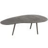 Černý kovový konferenční stolek J-line Ashara 119 x 71,5 cm