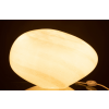 Bílá skleněná stolní lampa J-line Oyster 24 cm -fv-interier-25