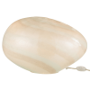 Bílá skleněná stolní lampa J-line Oyster 24 cm -fv-interier-25