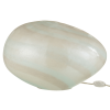 Bílá skleněná stolní lampa J-line Oyster 24 cm
