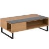 Tmavý dubový konferenční stolek Stor II 110 cm