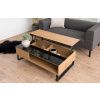Tmavý dubový konferenční stolek Stor II 110 cm -fv-interier-25