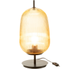 Žlutá skleněná stolní lampa J-line Palme