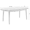 Dubový rozkládací jídelní stůl ZUIVER TWIST 180/240 x 90 cm