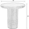 Dubový odkládací stolek ZUIVER CHUNK 45 cm