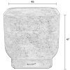 Béžový mramorový odkládací stolek ZUIVER NOBLE 45 cm