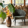 Olivově zelené čalouněné lounge křeslo DUTCHBONE GEORGIA -fv-interier-25