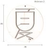 Červená nástěnná LED dekorace DUTCHBONE SUMMER 35 cm