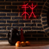 Červená nástěnná LED dekorace DUTCHBONE AUTUMN 35 cm -fv-interier-25