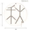 Červená nástěnná LED dekorace DUTCHBONE AUTUMN 35 cm