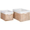 Set dvou přírodních úložných košů Terema 20x30/ 25x35 cm