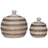 Set dvou dekorativních košů z přírodních vláken Ipony 26/40 cm
