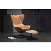 Koňakově hnědá kožená podnožka FLEXLUX STILO 50 x 45 cm -fv-interier-25