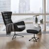 Černé kožené lounge křeslo FLEXLUX SINI -fv-interier-25