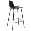 Černá plastová barová židle Unique Furniture Whitby 67,5 cm