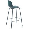 Petrolejová plastová barová židle Unique Furniture Whitby 67,5 cm