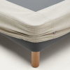 Béžová čalouněná dvoulůžková postel Kave Home Ofelia 150 x 190 cm -fv-interier-25