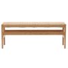 Dubová lavice Kave Home Zaide 120 cm
