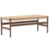Hnědá dubová lavice Kave Home Zaide 120 cm