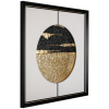 Zlato-černý obraz Richmond Moon 73 x 73 cm