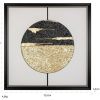 Zlato-černý obraz Richmond Moon 73 x 73 cm