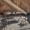 Černá hliníková zahradní skládací lavice Kave Home Torreta 120 cm -fv-interier-25