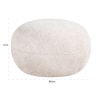 Krémově bílý čalouněný puf Richmond Jace 65 cm