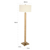 Bílá stojací lampa Richmond Lorén s mramorovou podstavou