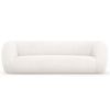Bílá bouclé třímístná pohovka Cosmopolitan Design Essen 230 cm