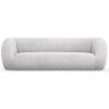 Světle šedá bouclé třímístná pohovka Cosmopolitan Design Essen 230 cm