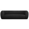 Černá bouclé třímístná pohovka Cosmopolitan Design Essen 230 cm