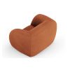 Hnědé bouclé křeslo Cosmopolitan Design Essen