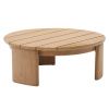 Dřevěný zahradní konferenční stolek Kave Home Xoriguer 90 cm