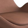 Hnědé kožené lounge křeslo FLEXLUX GHOST LOW II.