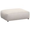 Krémově bílá čalouněná podnožka FLEXLUX LUCERA 104 x 82 cm