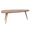 Hnědý set sheeshamových konferenčních stolků DUTCHBONE Sham 110x60 cm