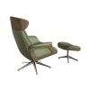 Zelené kožené lounge křeslo FLEXLUX CLEMENT MEDIUM III.