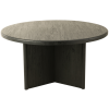 Černý teakový jídelní stůl J-line Blacky 150 cm