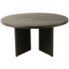 Černý teakový jídelní stůl J-line Blacky 150 cm