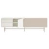 Béžový lakovaný TV stolek Teulat Nube 180 x 56 cm